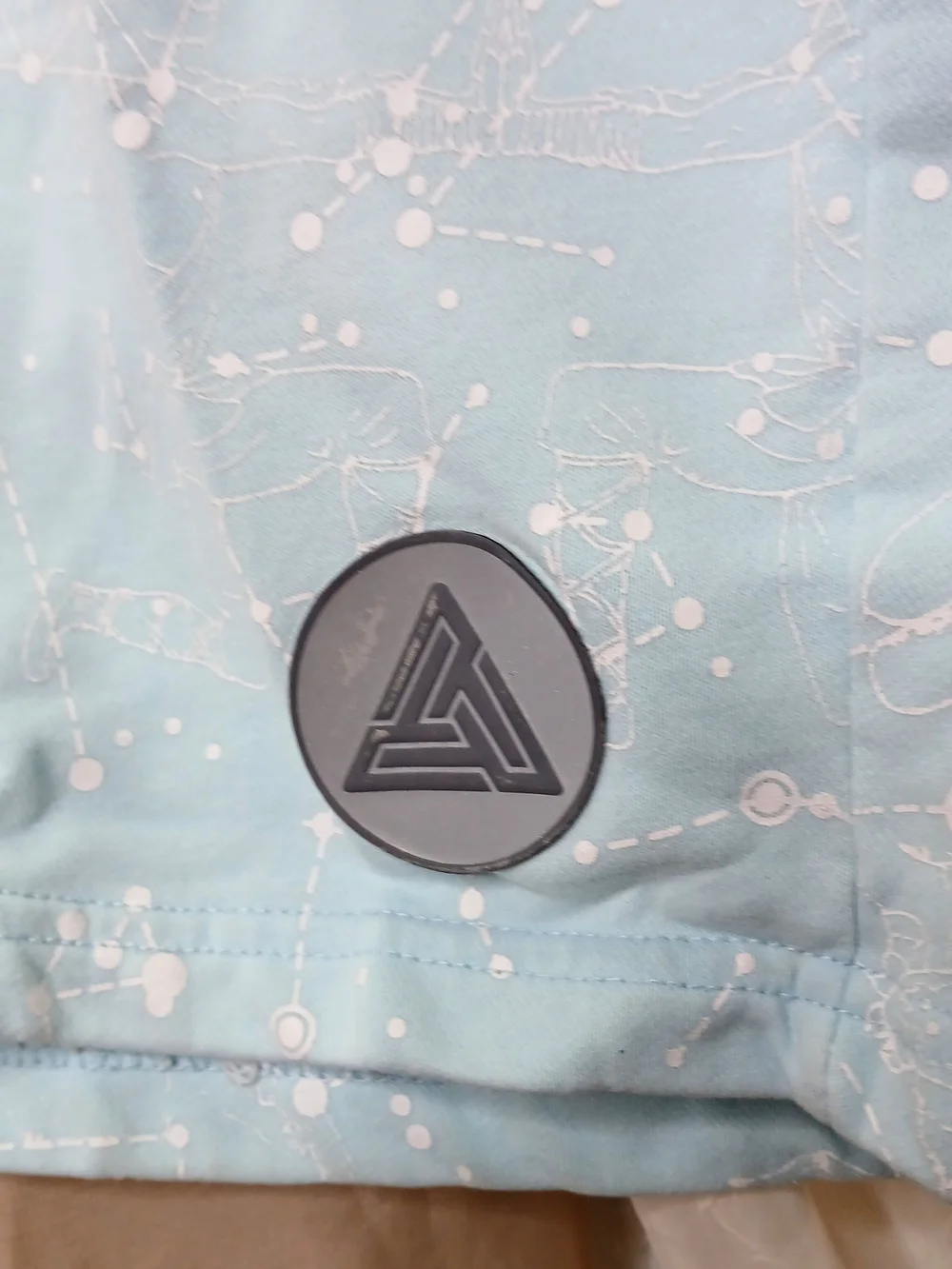Black Pyramid Light Blue Drawstring Shorts - Picture 3 of 6